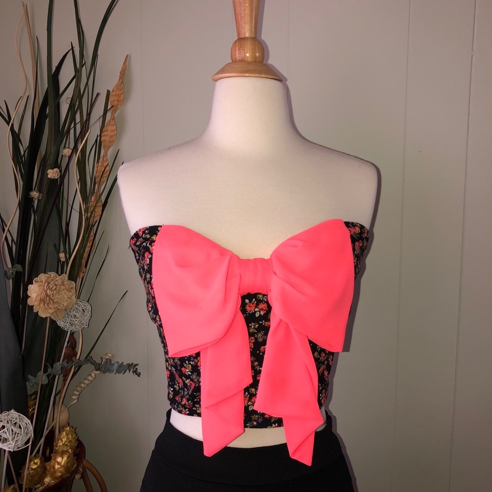 Charlotte Russe Floral Crop Top